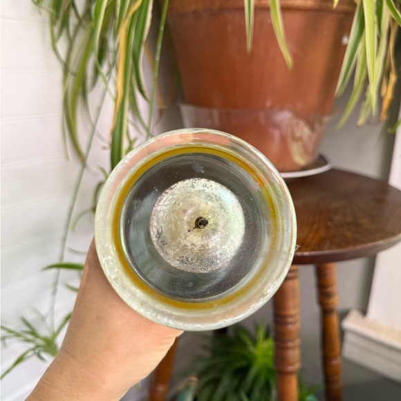 Vintage blown glass la Vida mushroom oil lamp - Picture 5 of 7